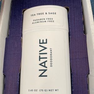 Native tea tree and sage natural deodorant!